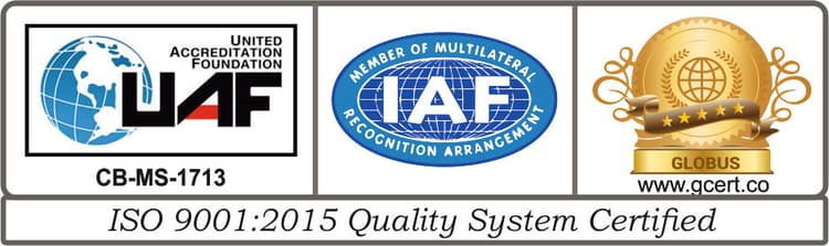 ISO 9001:2015 Quality System Certified