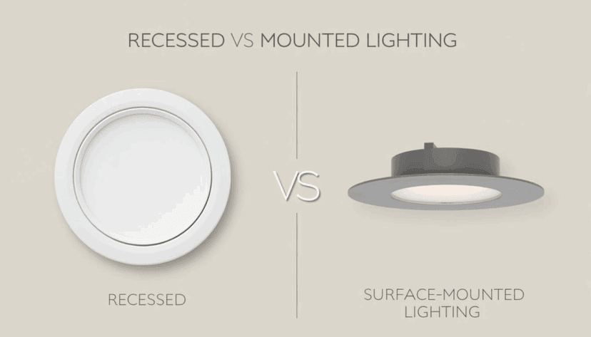 Recessed vs mounted lighting: Which should you choose